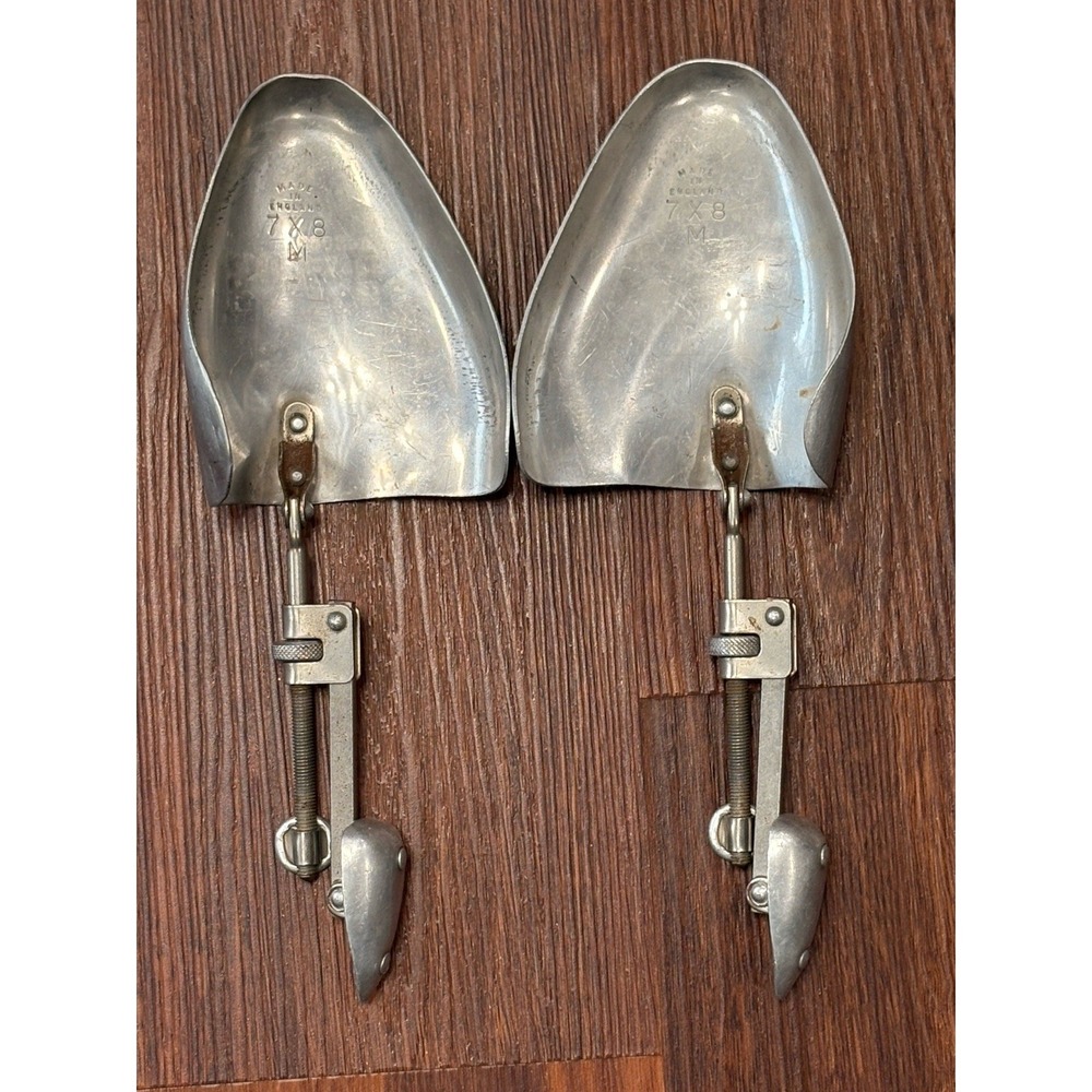 Vintage London Alan McAfee Aluminum Shoe Trees Inserts Made In England 7 X 8 M - Picture 15 of 16